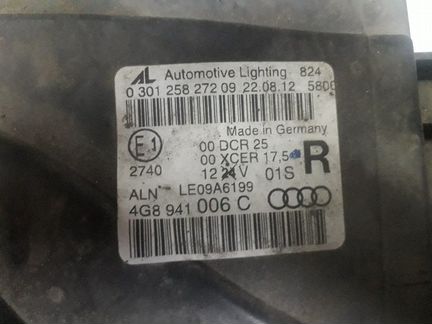 Фары A7 4G8941005C и 4G8941006C
