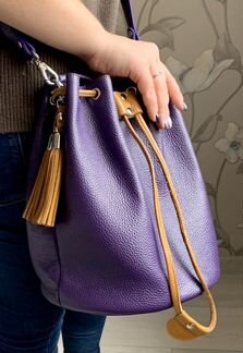 Сумка-кисет натуральная кожа