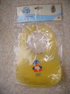 Нагрудник Canpol Babies пластиковый (желтый)