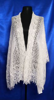 048 Белый палантин