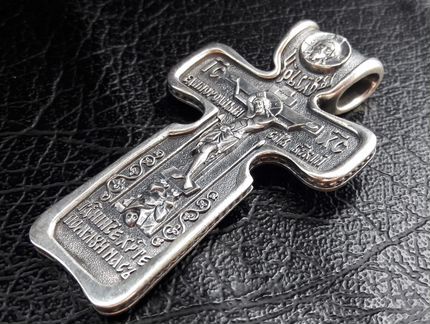 Православный крест из серебра 925 пробы
