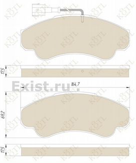 Тормозные колодки Fiat Ducato