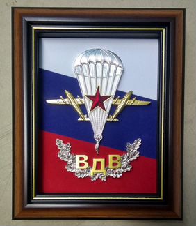 Подарочная плакета вдв под стеклом