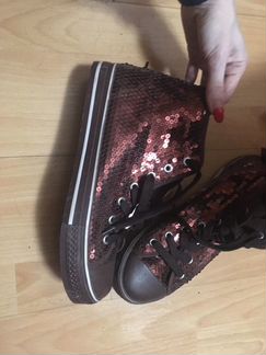 Кеды с пайетками