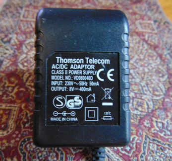 Бп для радиотелефона thomson VD080040D