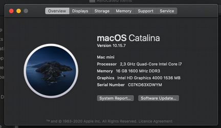 Mac mini Server i7 4 ядра 16GB SSD 2012 MD389