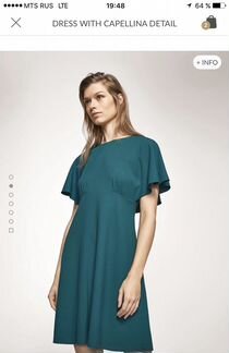 Новое изумрудное платье Massimo Dutti