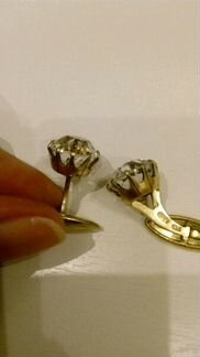 Запонки серебро