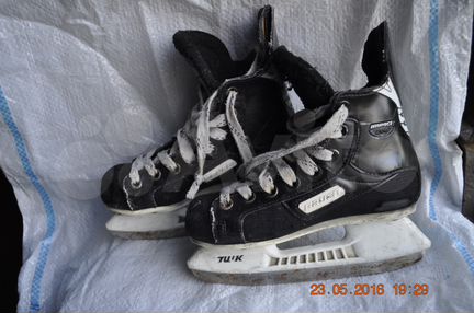 Коньки хоккейные bauer impact 200 и Бандаж