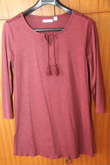 Трикотажная туника с рукавом 3/4