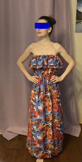 Длинное платье в пол 44