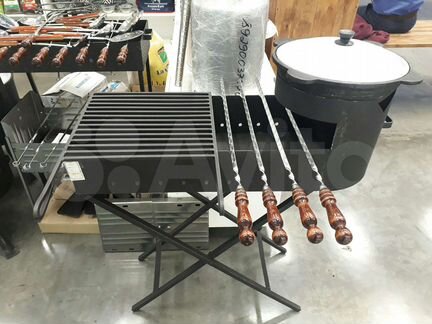 Мангал с печью для Казана 8л,10л,12л