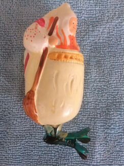 Елочная игрушка Баба Яга. СССР