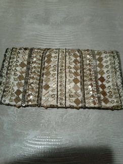 Клатч тканевый с пайетками