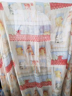 Светильник детский потолочный и тюль