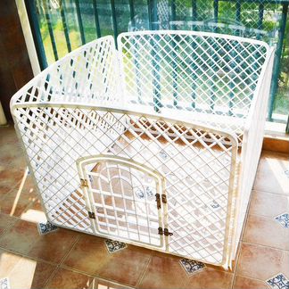 Вольер для собак пластиковый (белый)