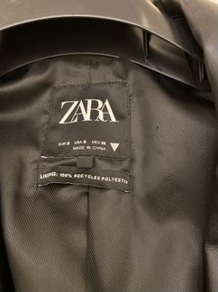 Кожаный пиджак zara 2020