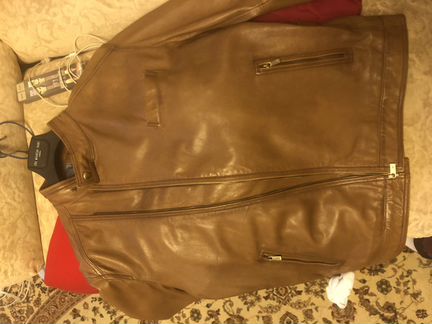Massimo dutty. Кожаная куртка XXL