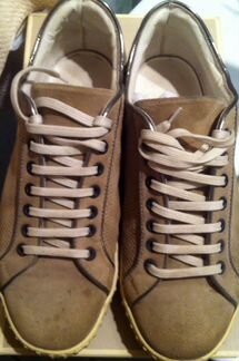 Кроссовки canali замша с перфорацией