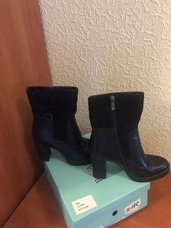 Сапоги женские демисезонные, кожаные, подкладка ба