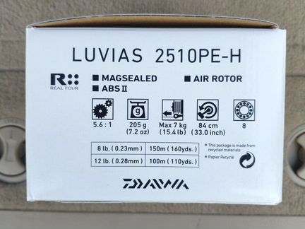 Новая катушка Daiwa 15 Luvias 2510pe-h