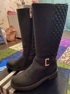 Сапоги зимние, кожаные, 35 размер