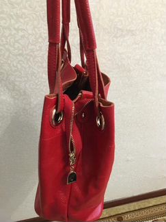 Сумка женская/ красная/ кожа