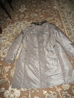 Пальто утепленное Орса-Италия,отделка норка, р.48