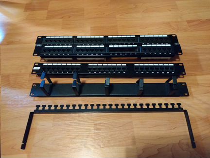 Патч-панель Trendnet tc-p48c6 и Hyperline rj45 cat