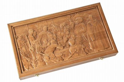 Резные нарды Запорожцы пишут письмо