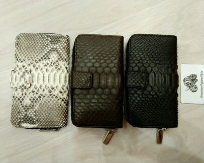 Кошельки из натуральной кожи питона