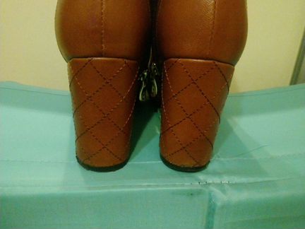 Ботильоны basic, кожа, 37, коричневые