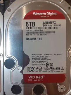 WD RED 6TB 6 штук жесткие диски