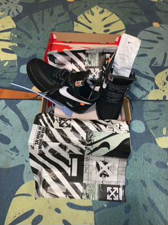 Nike Air Force Off-White Black White 11US С чеком