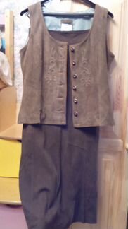 Жилет Франкония из замши и юбка