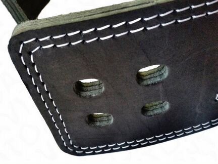 Пояс для пауэрлифтинга с карабином кожа