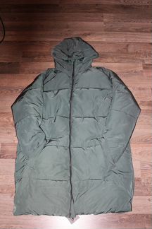 Новый женский/мужской пуховик бирюзового цвета