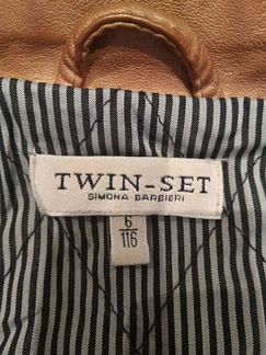 Twin set куртка кожаная