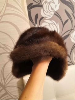 Женская норковая шапка