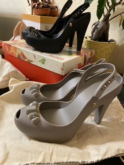 Босоножки туфли Melissa новые черные и серые 39р