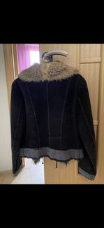 Куртка кожаная-замшевая