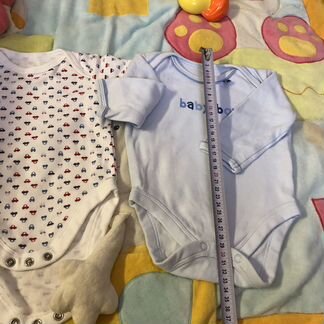 Боди для мальчика новые Mothercare От 0 до 3 мес
