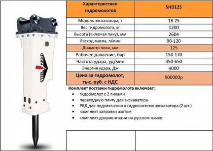 Ковш 800 мм дл эп Komatsu