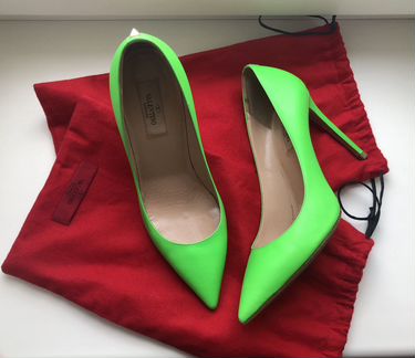 Туфли лодочки зеленые Valentino