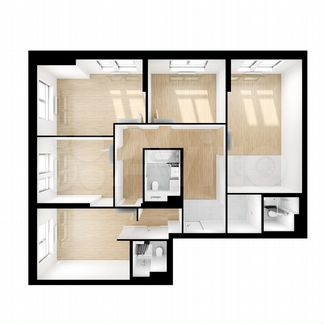 4-к квартира, 108.1 м², 19/32 эт.