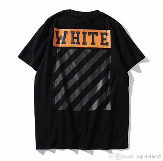 2018 мужская Off-White черная футболка