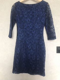 Платье темно-синее, S