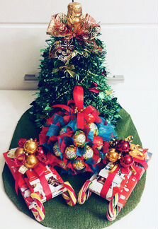 Новогодние подарки из конфет