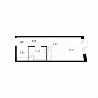 Квартира-студия, 27.5 м², 11/26 эт.