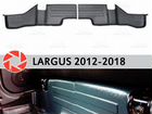 Накладки под задние сиденья для LADA Largus 2012-2